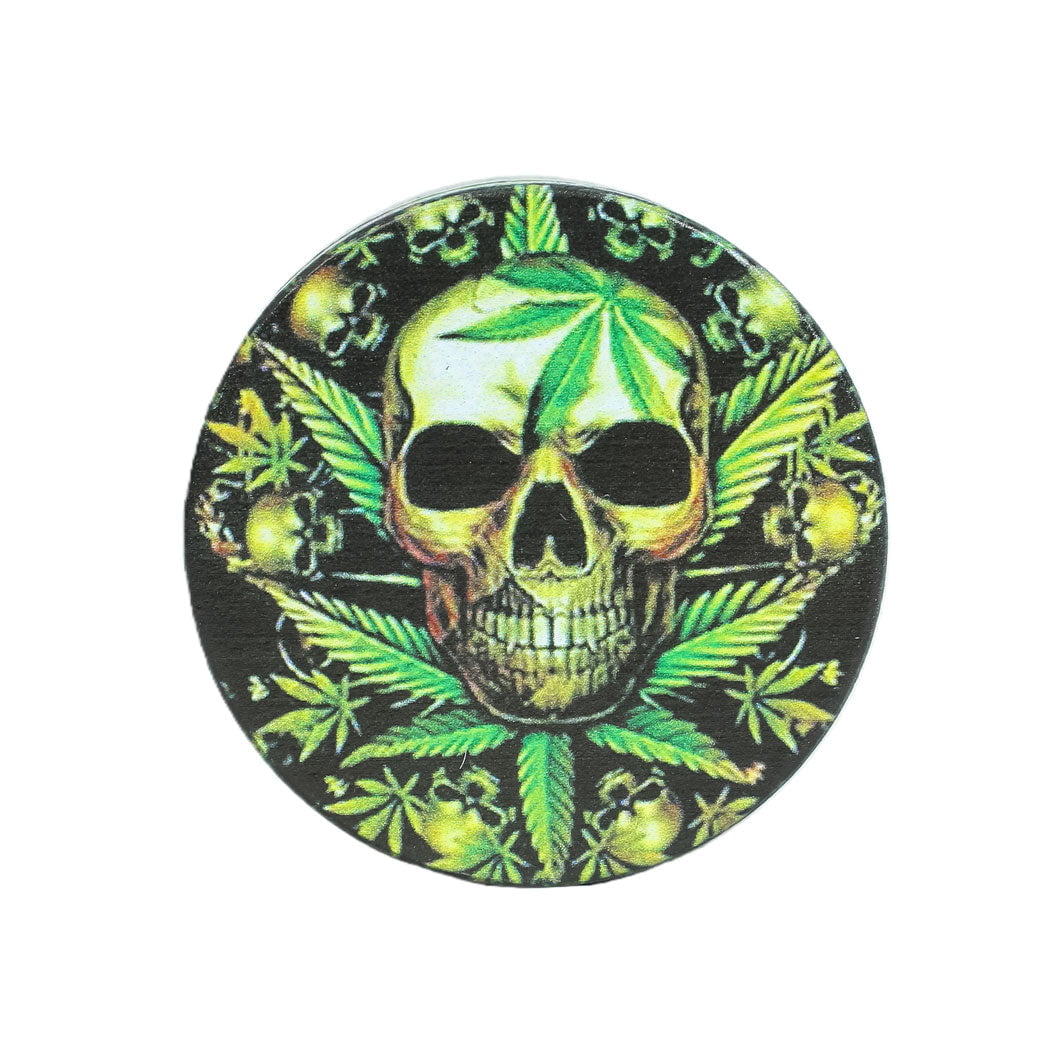 Fat Buddha Glass Accessories Skull Herb Grinder