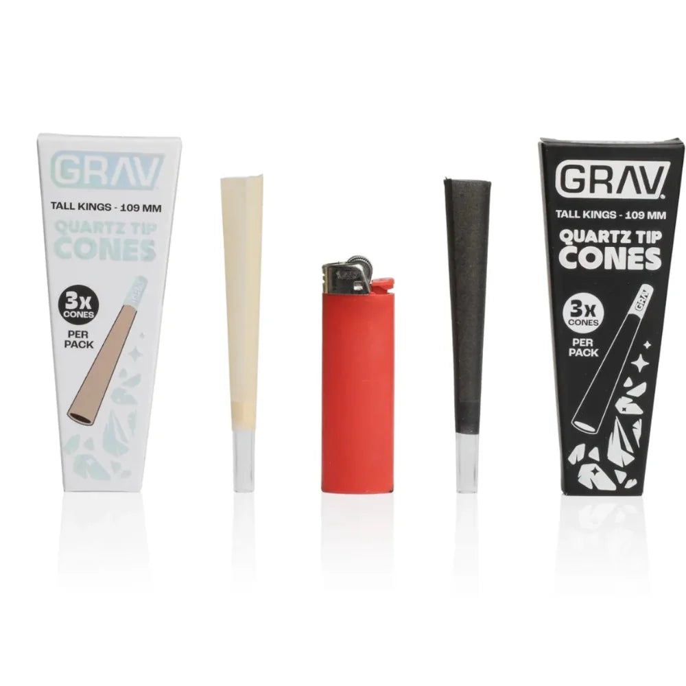 Grav Accessories Tall Kings Quartz Tip Cones