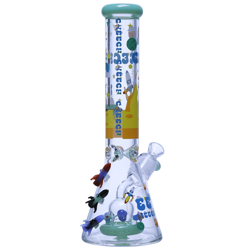 Cheech Glass Bong Alien Beaker Bong