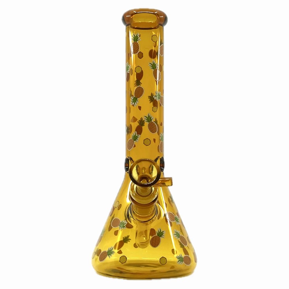 Fat Buddha Glass Bong Amber Fruit Beaker Bong