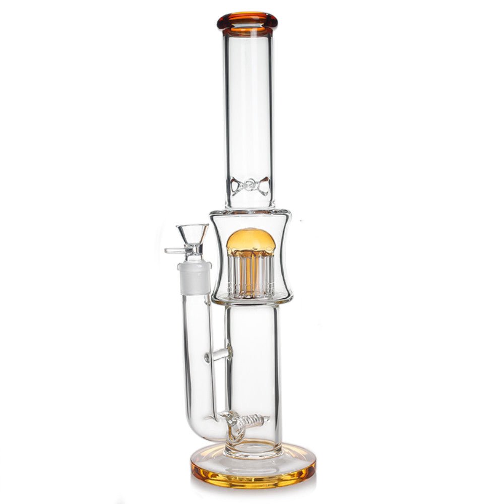 Fat Buddha Glass Bong Amber Jellyfish Bong