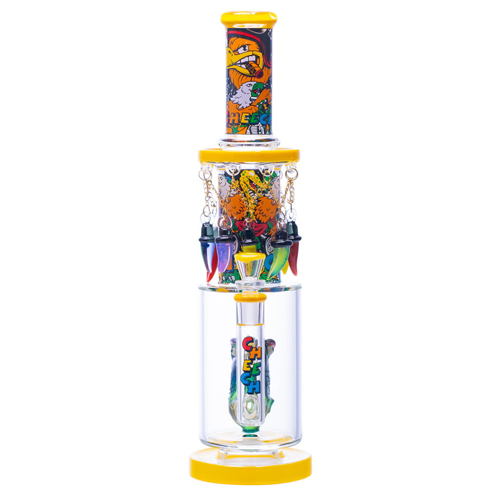 Cheech Glass Bong Angry Parrot Bong