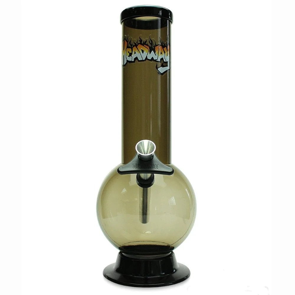 Fat Buddha Glass Bong Black 12 Inch Bubble Plastic Bong