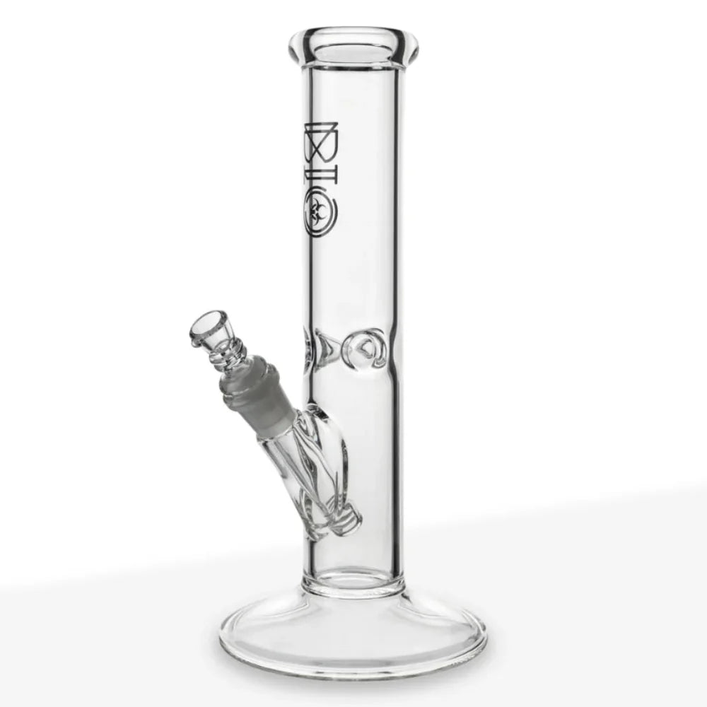Biohazard Bong Black Bio Straight Bong w/Ice Catcher