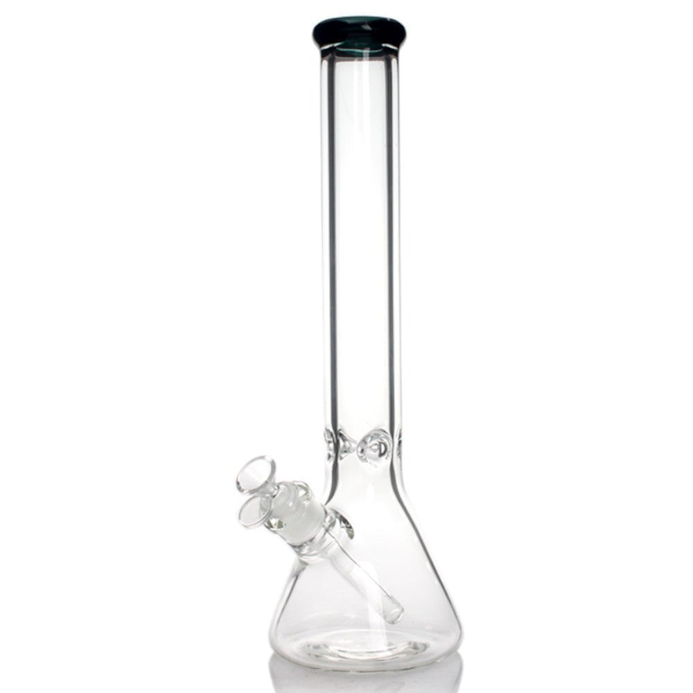 Fat Buddha Glass Bong Black Classic Trim Beaker Bong