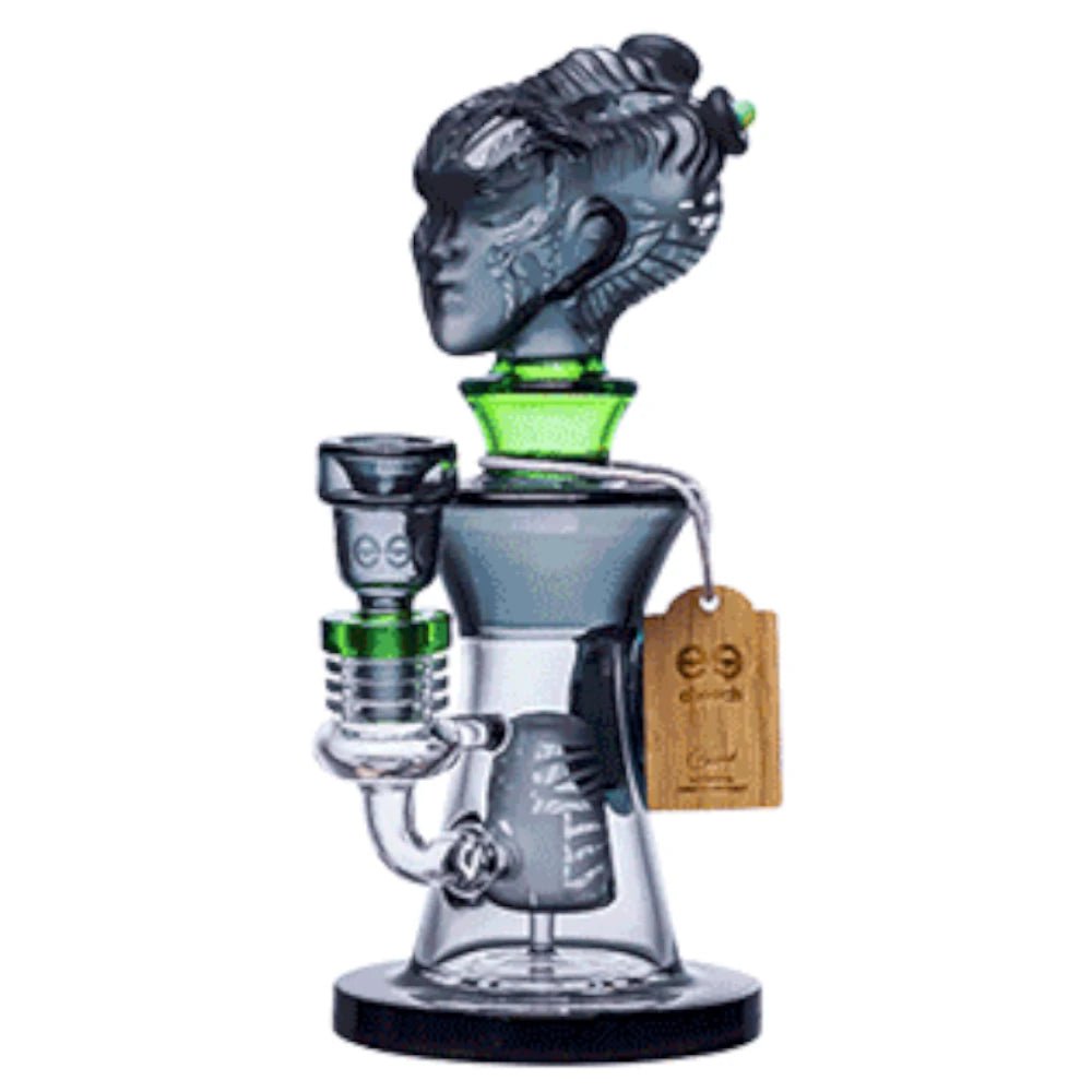 Cheech Glass Bong Black Hanus Water Pipe