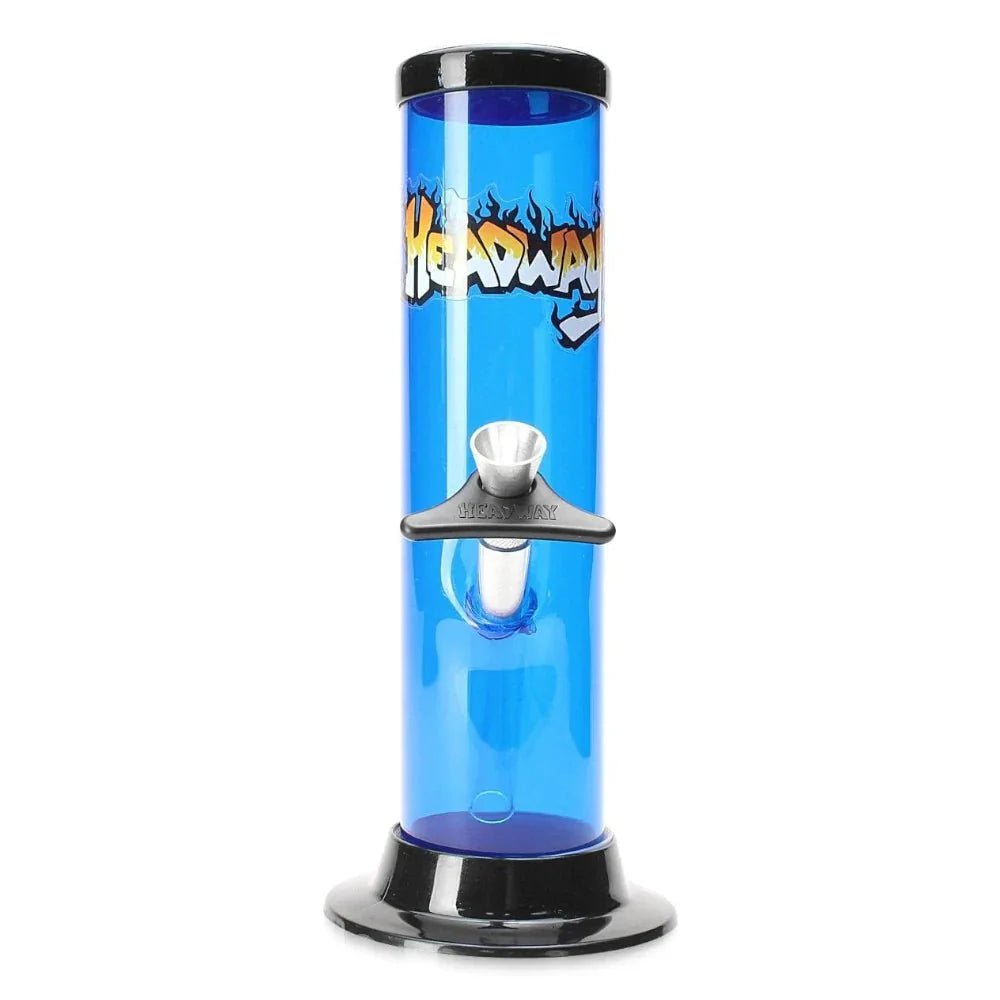 Fat Buddha Glass Bong Blue 10 Inch Plastic Straight Bong