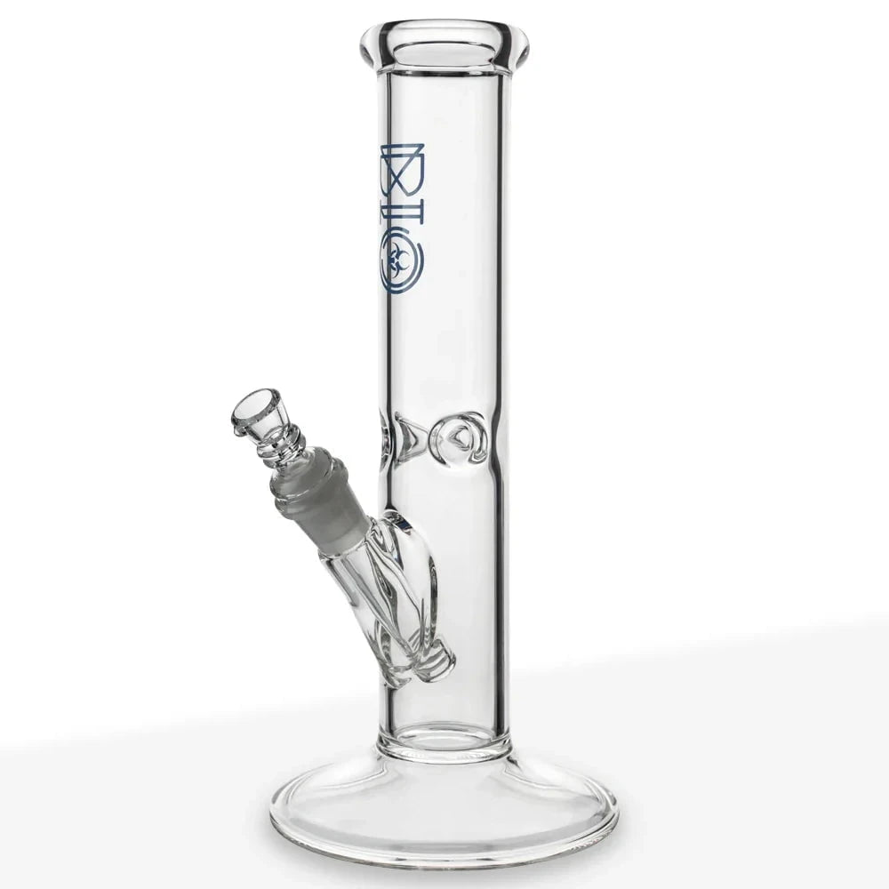 Biohazard Bong Blue Bio Straight Bong w/Ice Catcher