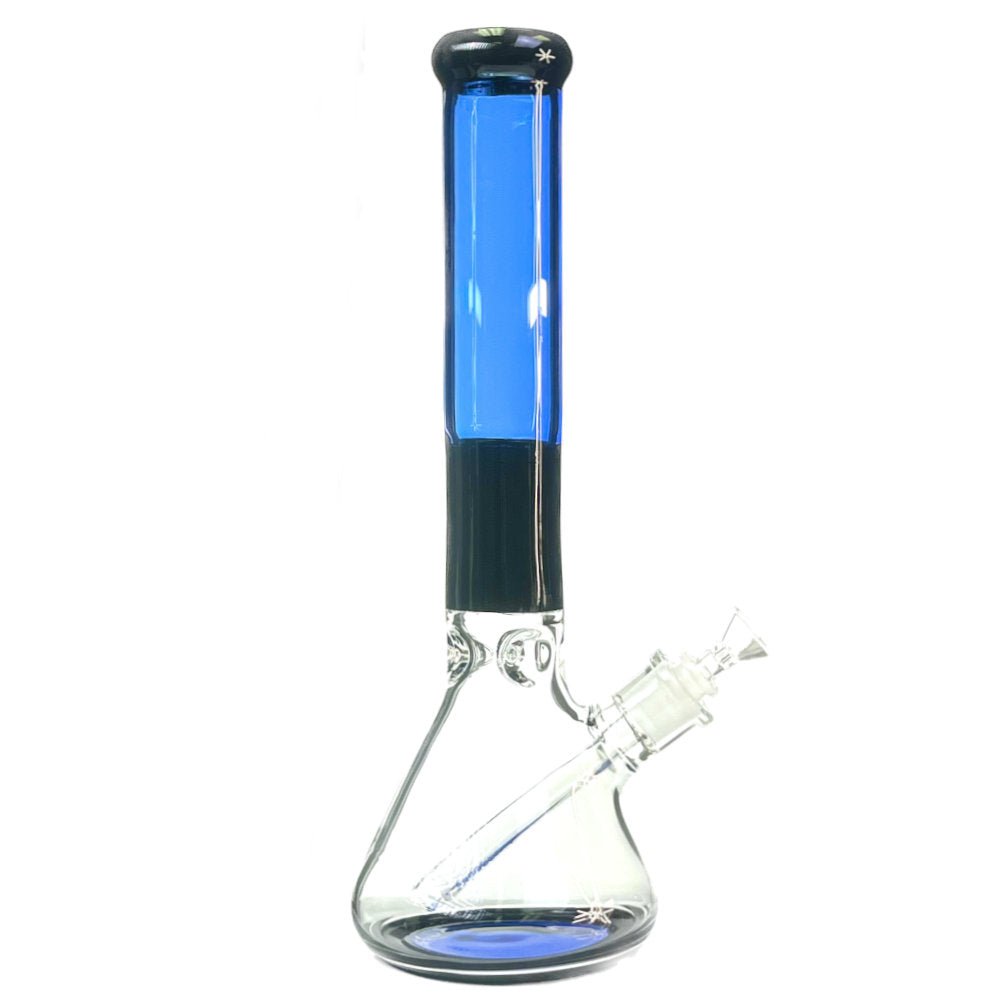 Fat Buddha Glass Bong Blue Classy Beaker Bong