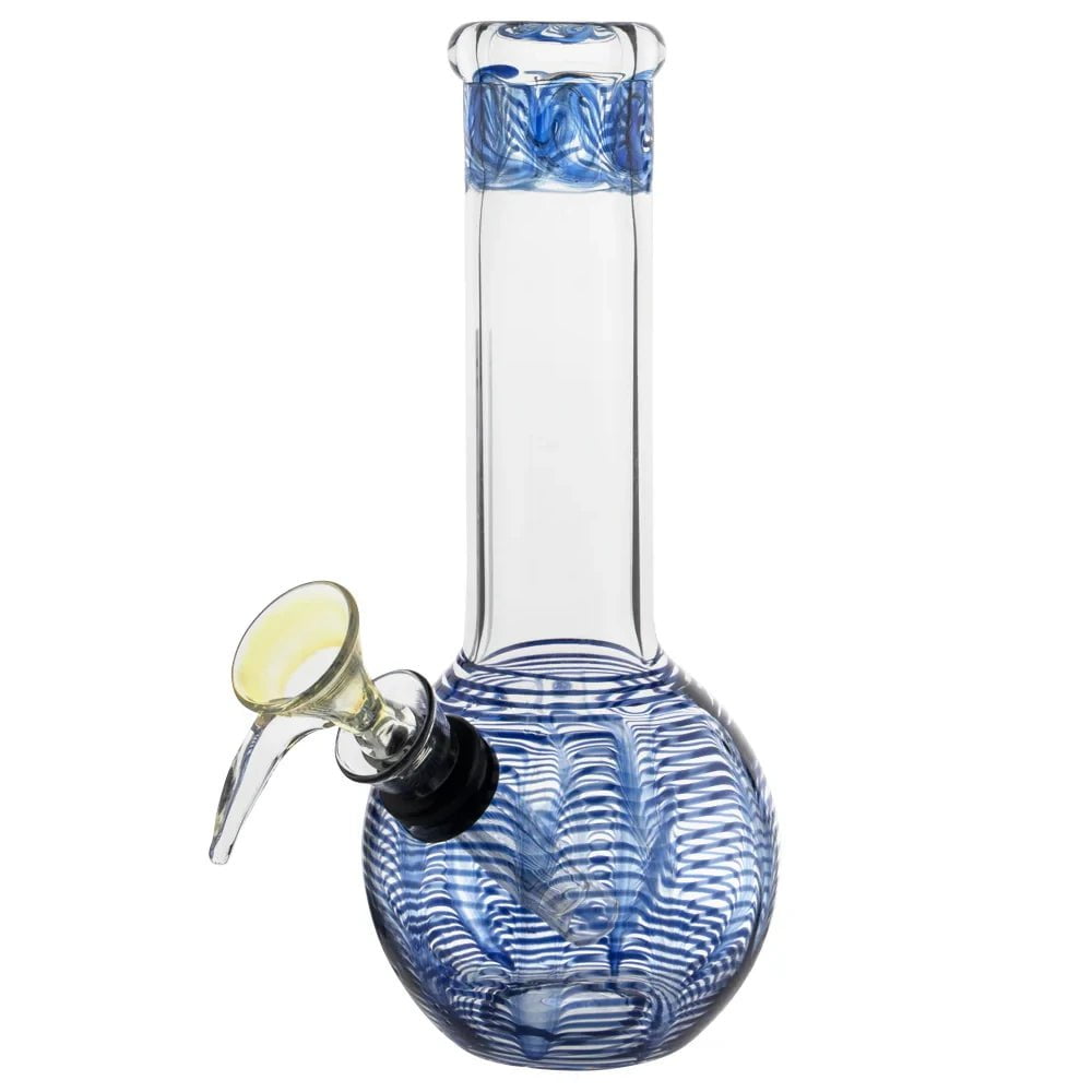 Biohazard Bong Blue Flame Top Water Pipe