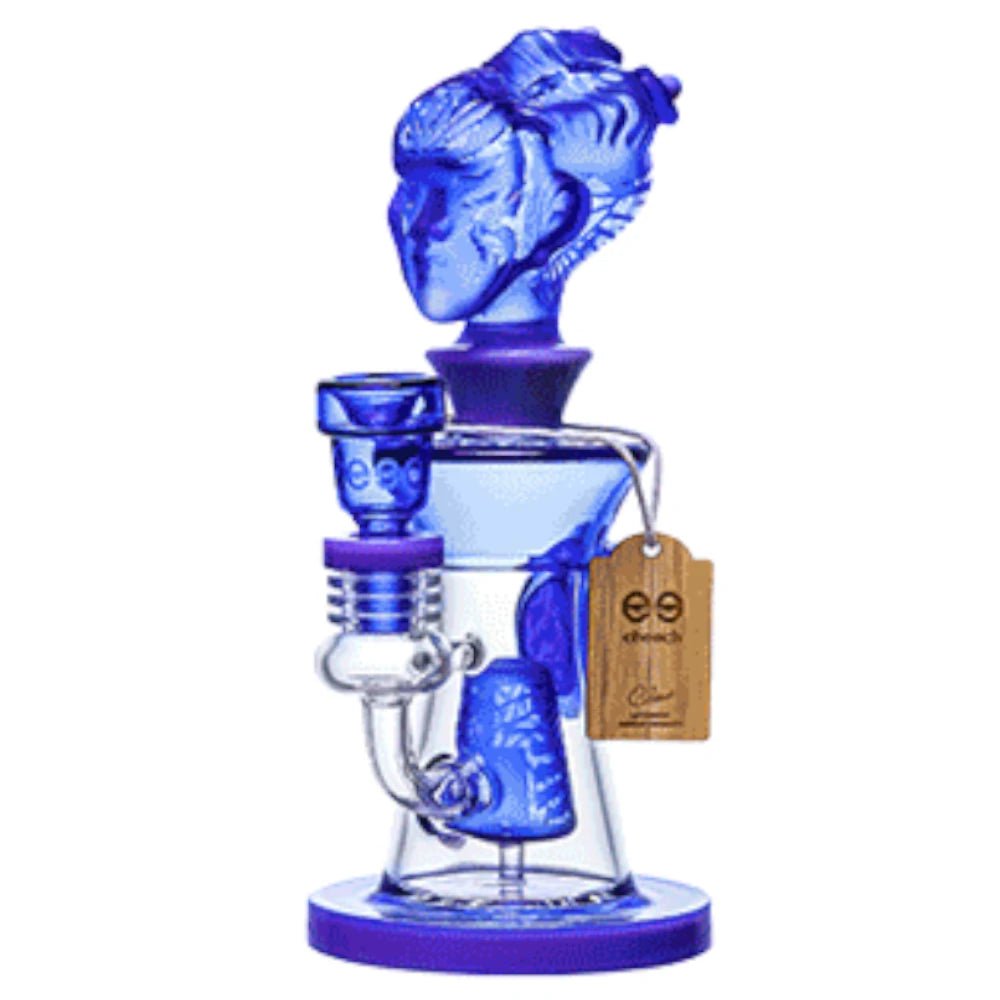 Cheech Glass Bong Blue Hanus Water Pipe