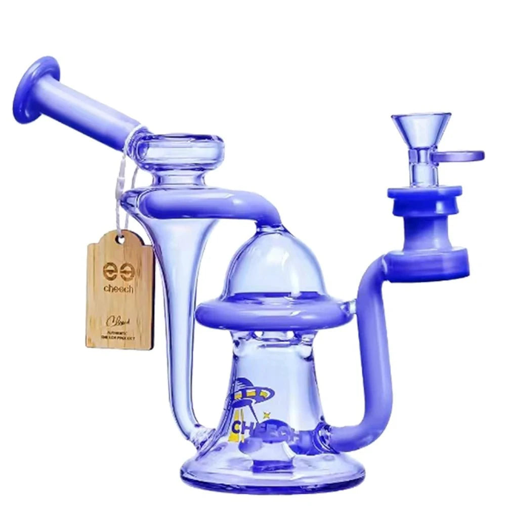 Cheech Glass Bong Blue Merry Go Round Bong
