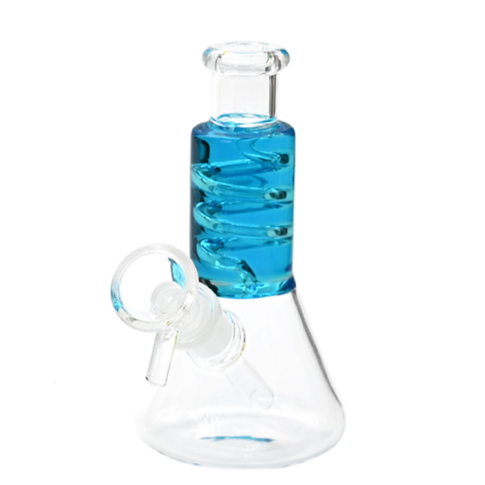 Fat Buddha Glass Bong Blue Mini Freeze Beaker Bong