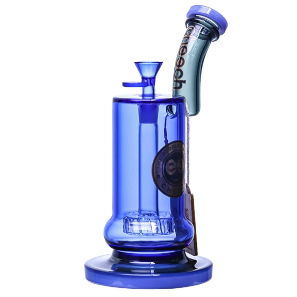 Cheech Glass Bong Blue Totally Tubular Bubbler Bong