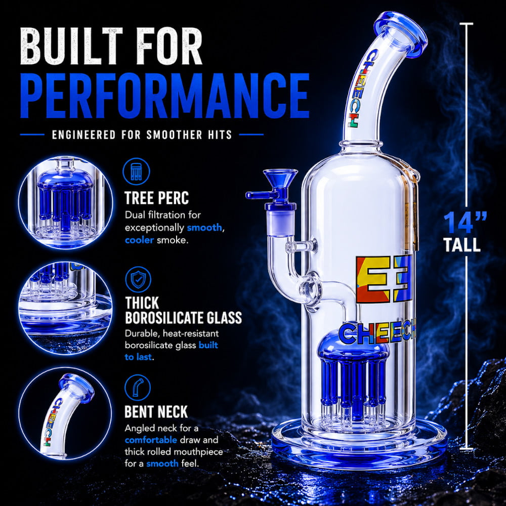 Cheech Glass Bong Bubbles Bong