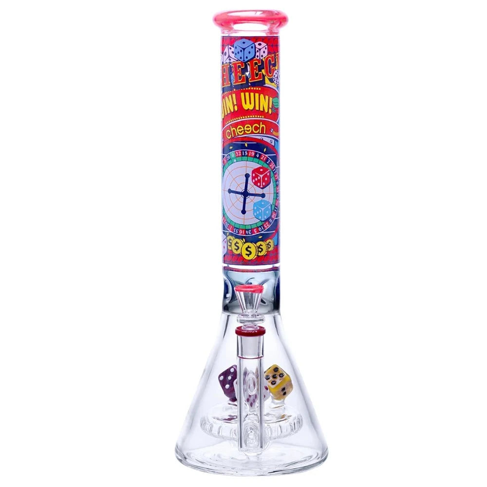 Cheech Glass Bong Casino Dice Beaker Bong