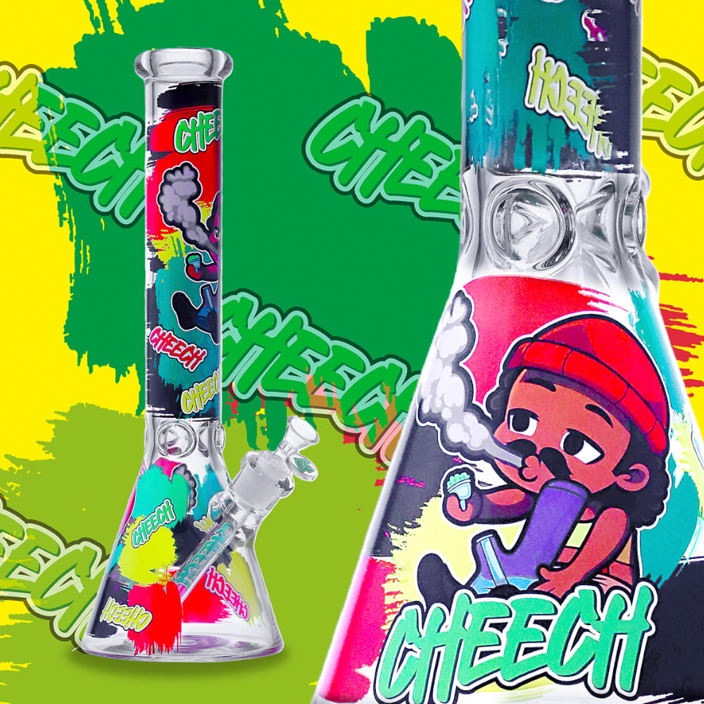 Cheech Glass Bong Chillin Cheech Beaker Bong
