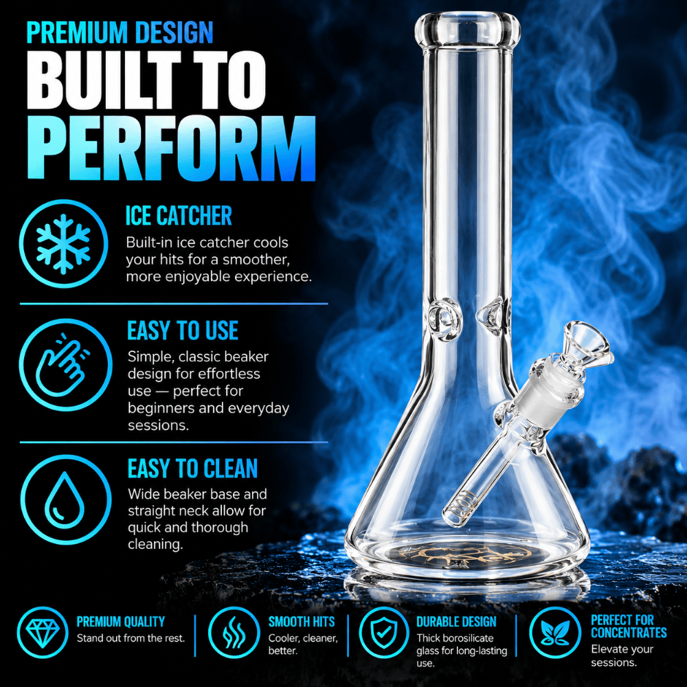 Fat Buddha Glass Bong Classic Beaker Bong