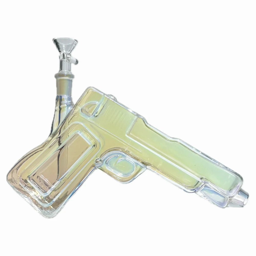 Fat Buddha Glass Bong Clear Handgun Bong