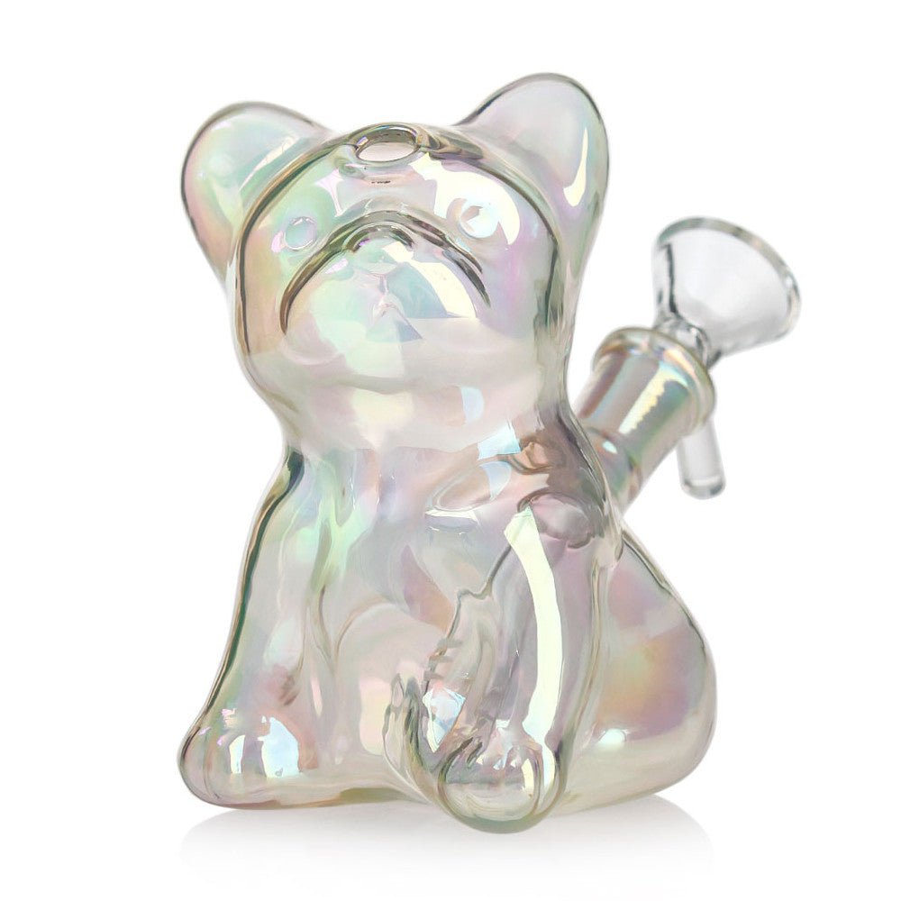 Fat Buddha Glass Bong Clear Puppy Dog Bong