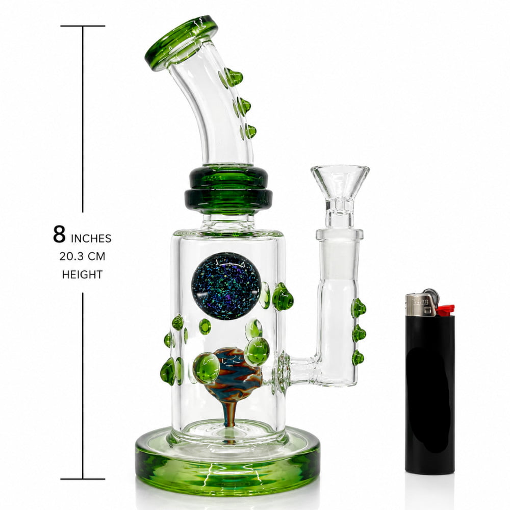 Fat Buddha Glass Bong Dichroic Marble Bong