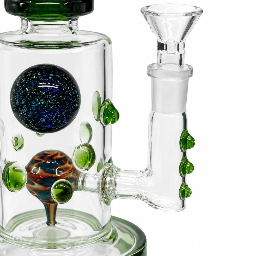 Fat Buddha Glass Bong Dichroic Marble Bong