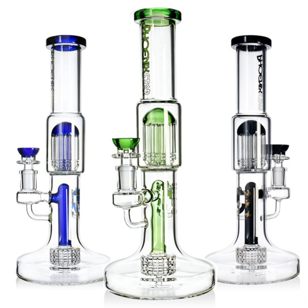 Phoenix Bong Double Perc Beaker Bong