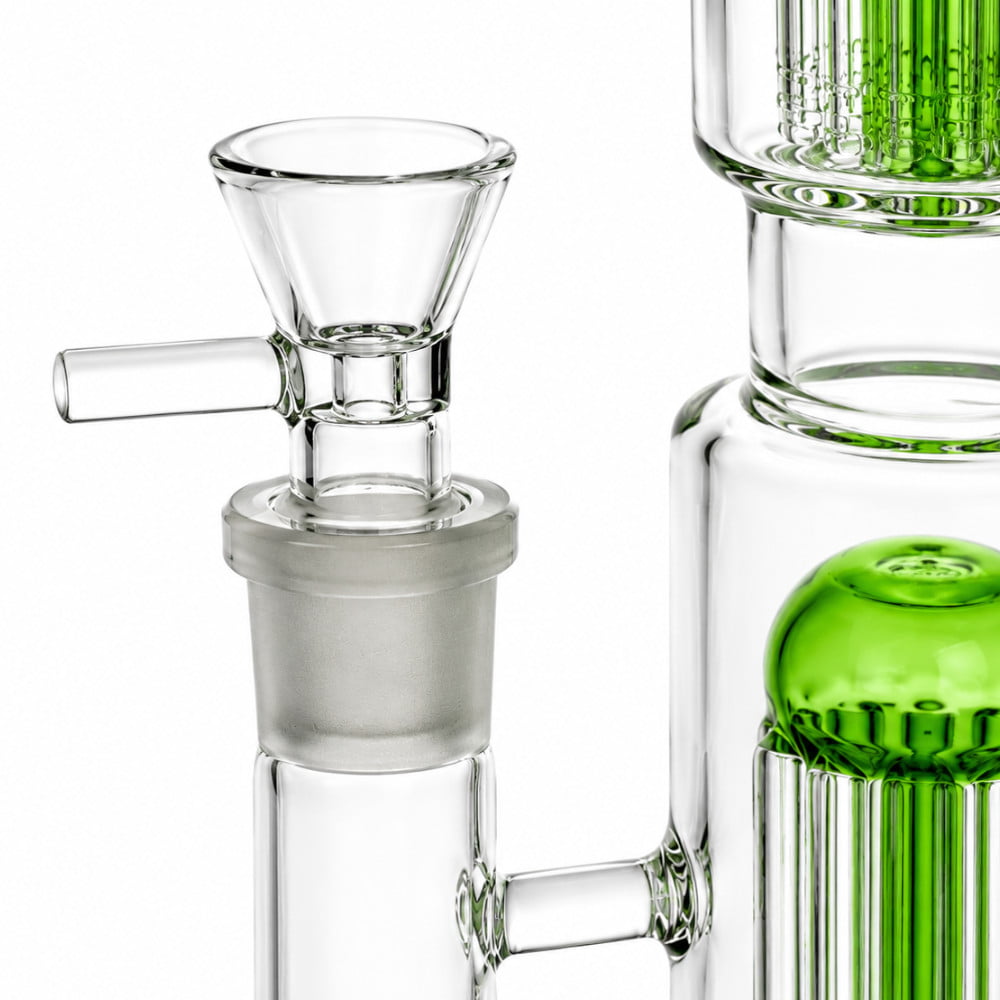 Fat Buddha Glass Bong Double Tree 16in Bong