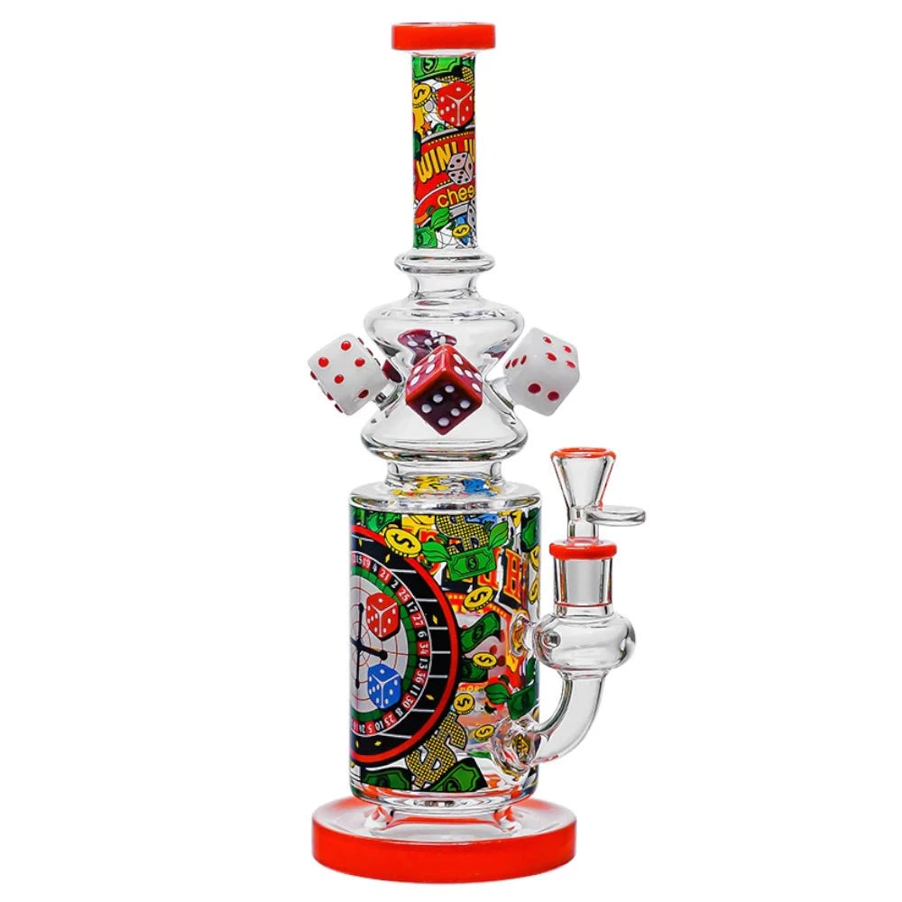Cheech Glass Bong Feeling Lucky Water Pipe