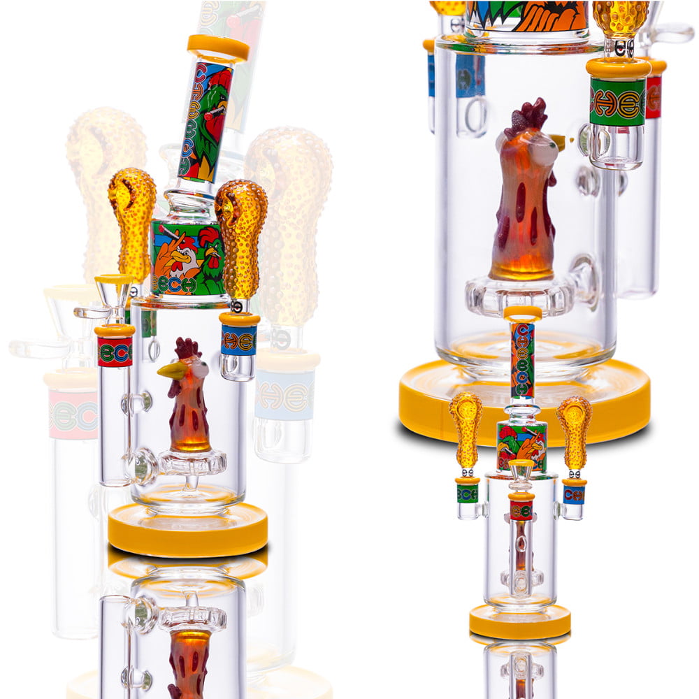 Cheech Glass Bong Fried Chicken Wings Bong