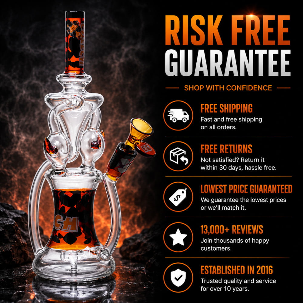 Cheech Glass Bong Giraffe Recycler Bong