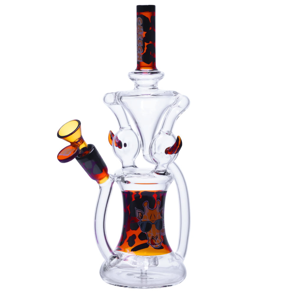 Cheech Glass Bong Giraffe Recycler Bong