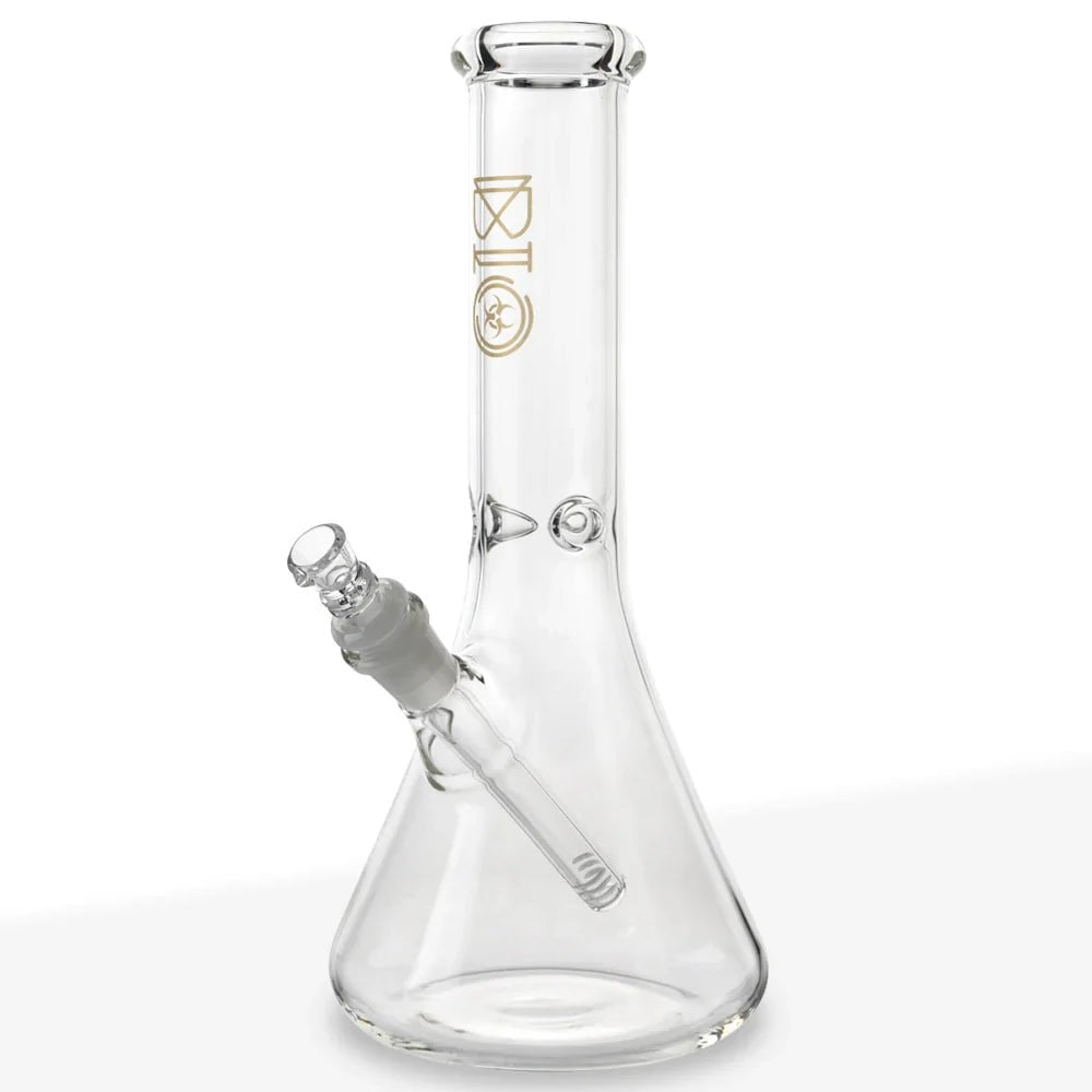 Biohazard Bong Gold Bio Beaker Bong w/Ice Catcher