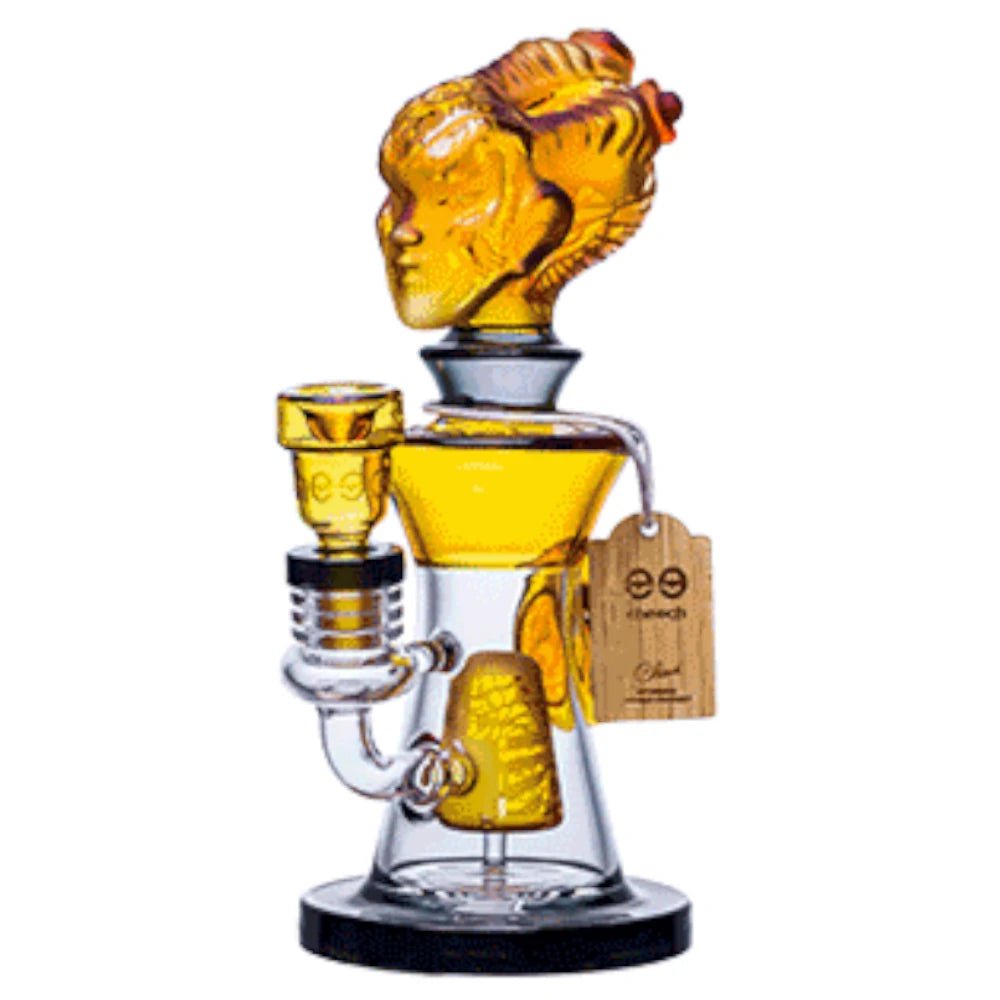 Cheech Glass Bong Gold Hanus Water Pipe