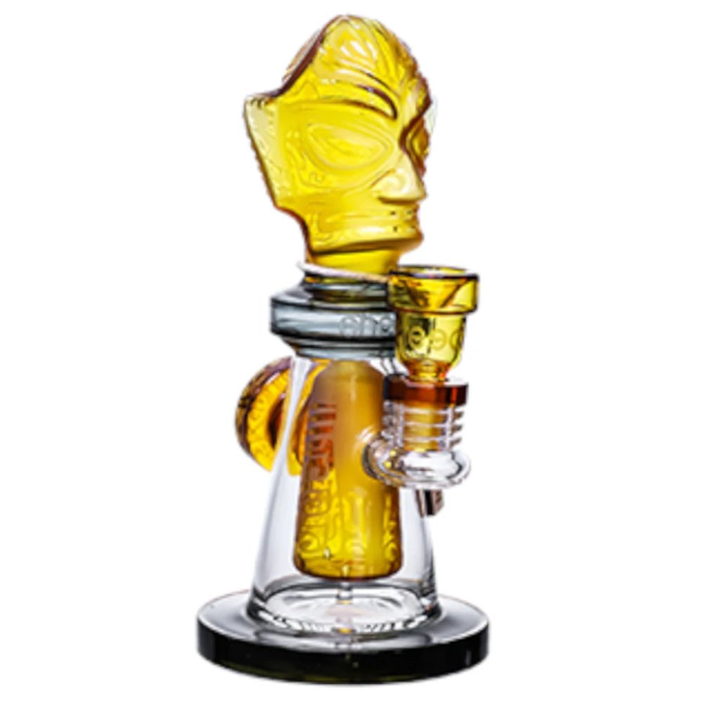 Cheech Glass Bong Gold Sanxindui Water Pipe