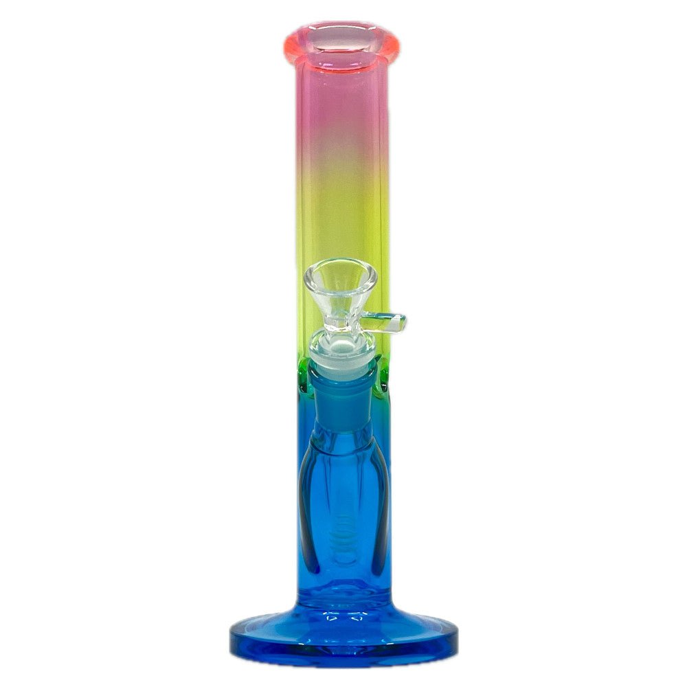 Fat Buddha Glass Bong Gradient Straight Tube Bong