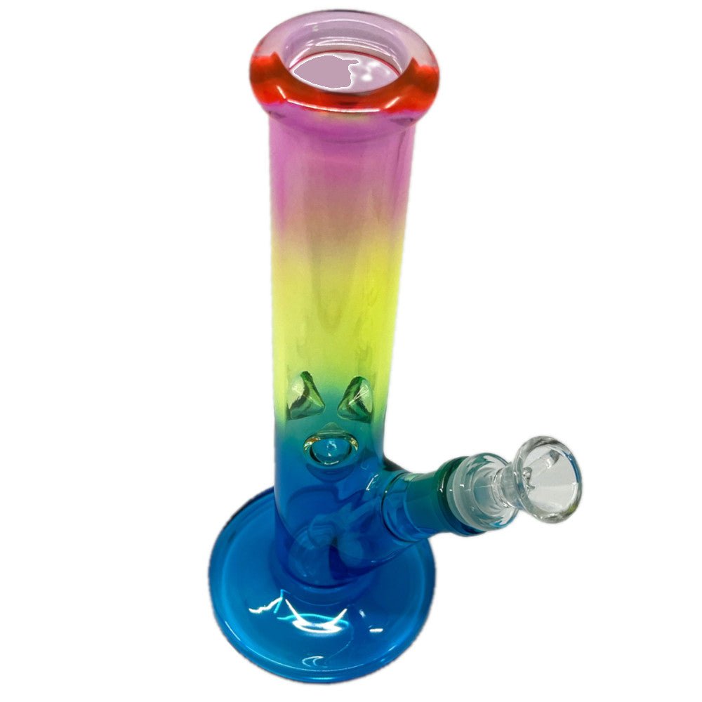 Fat Buddha Glass Bong Gradient Straight Tube Bong