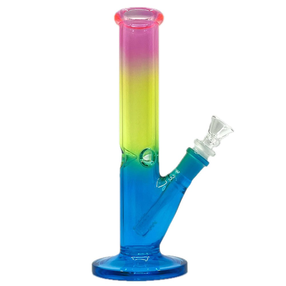 Fat Buddha Glass Bong Gradient Straight Tube Bong