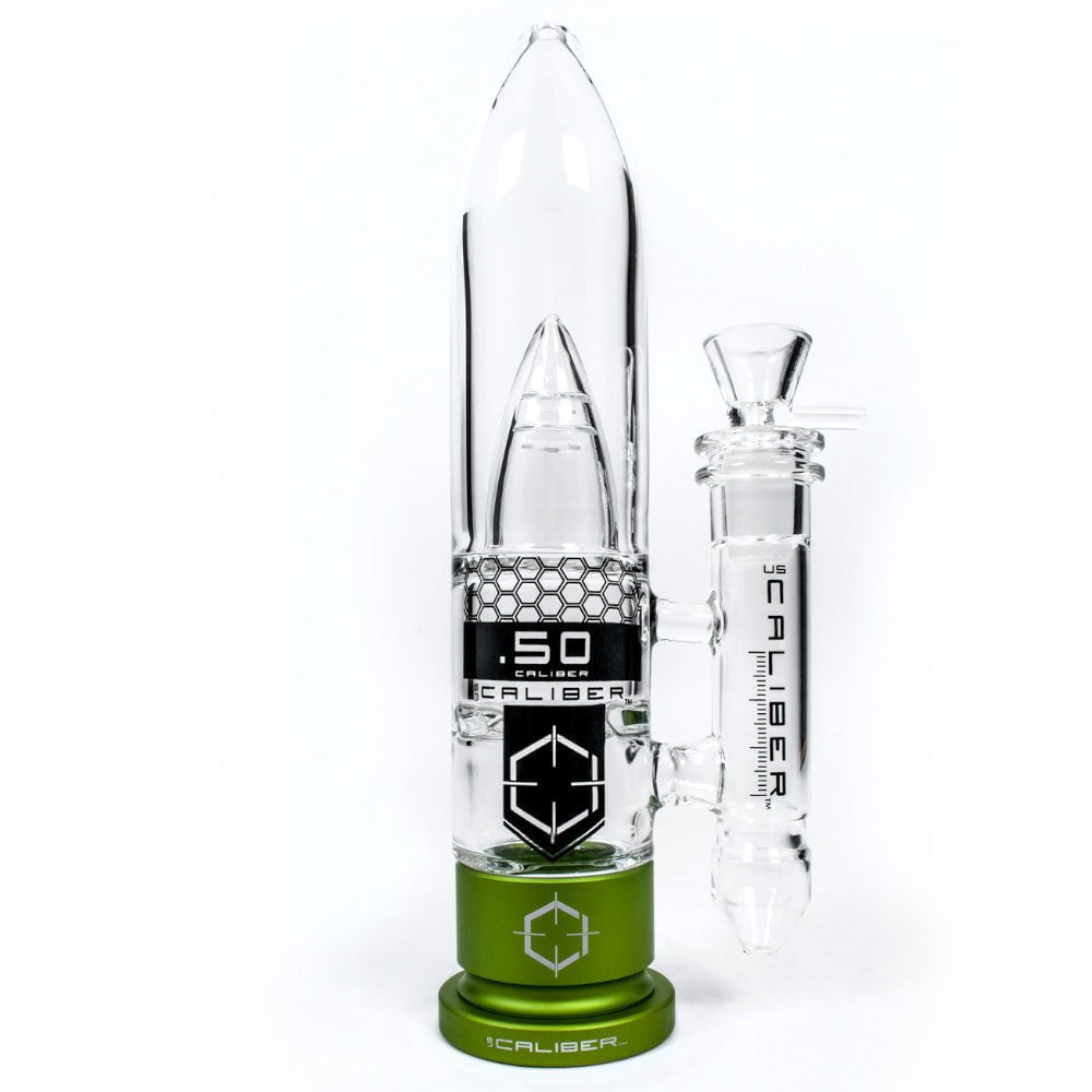 US Caliber Bong Green 50 Caliber Glass Bong