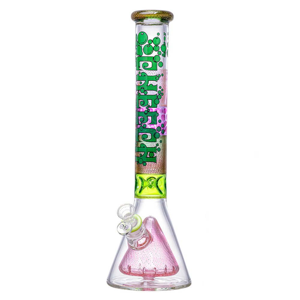 Cheech Glass Bong Green Beaker in Beaker Bong