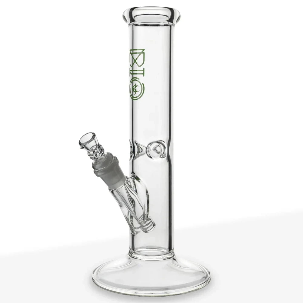 Biohazard Bong Green Bio Straight Bong w/Ice Catcher