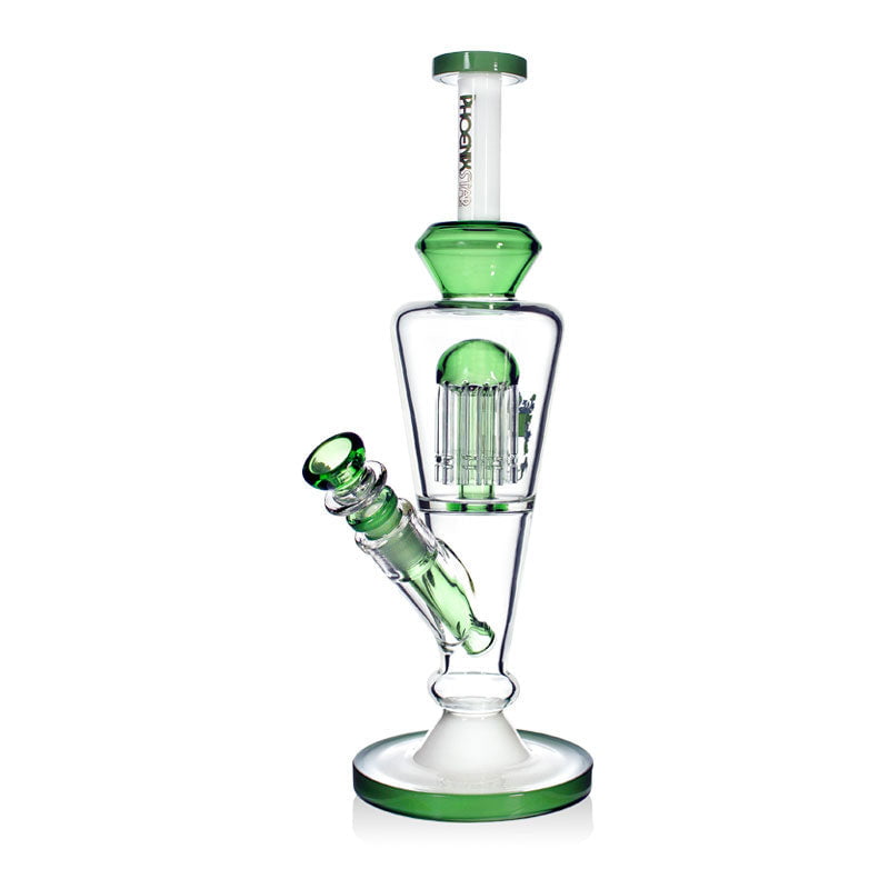 Phoenix Bong Green Elegant Tree Perc Bong