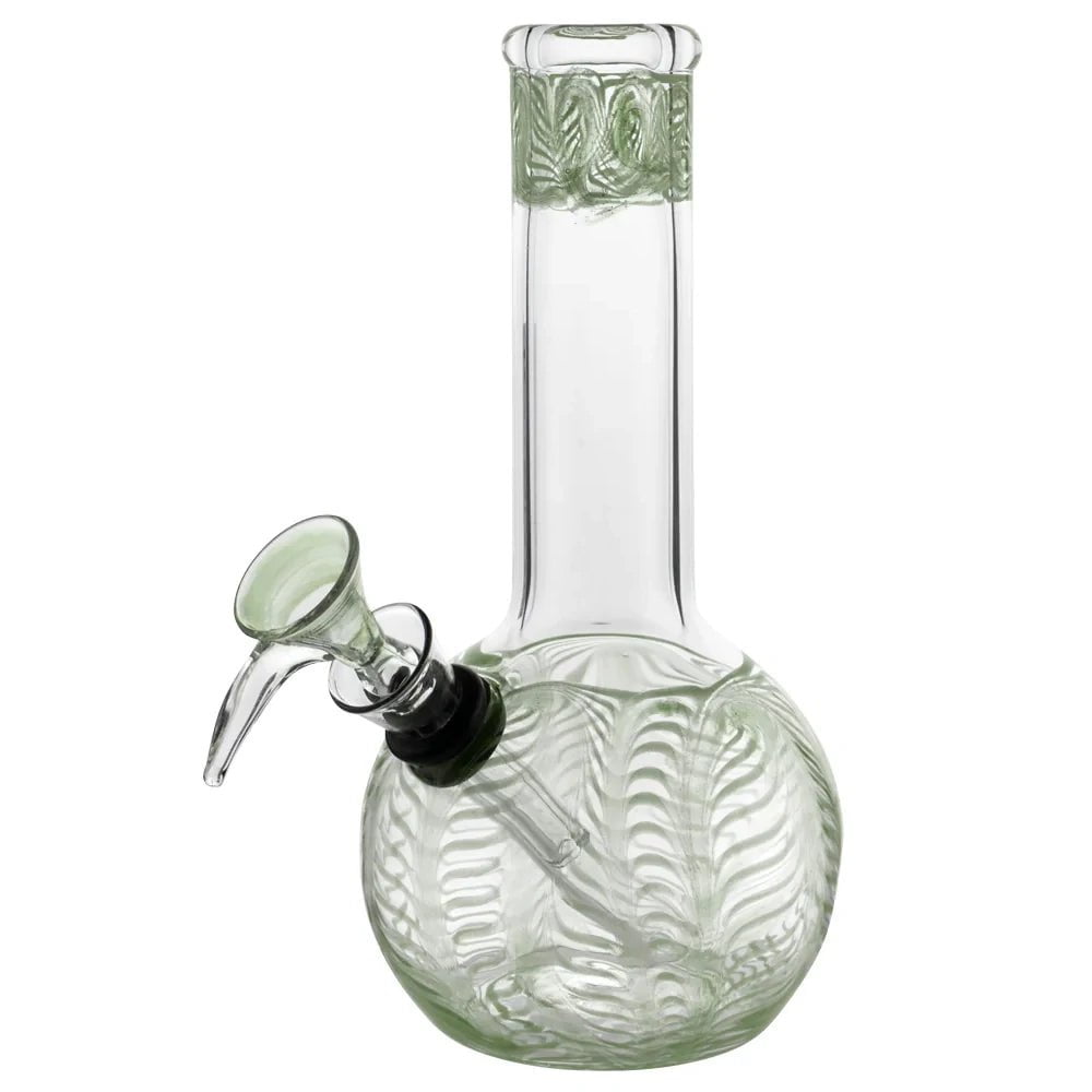 Biohazard Bong Green Flame Top Water Pipe