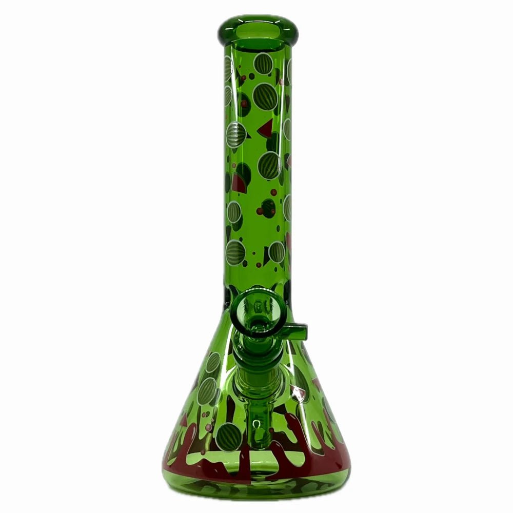 Fat Buddha Glass Bong Green Fruit Beaker Bong