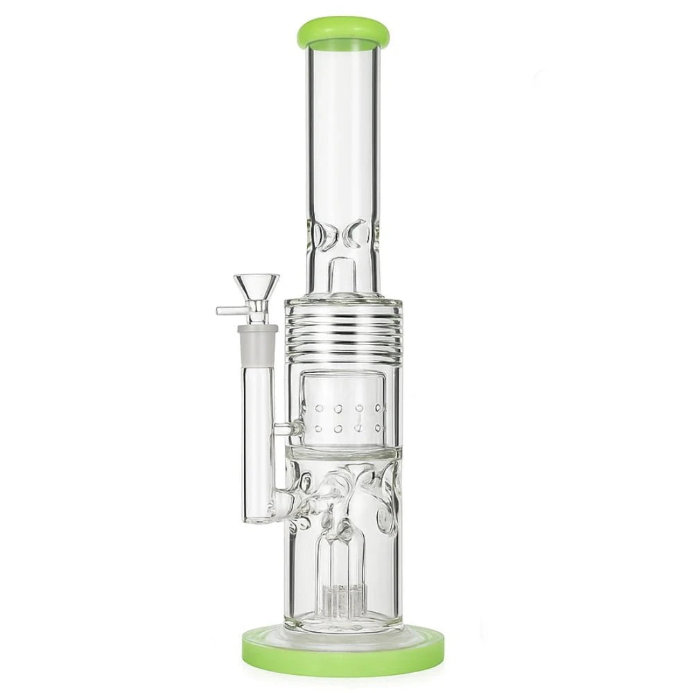 Fat Buddha Glass Bong Green Heavy Hitter Bong