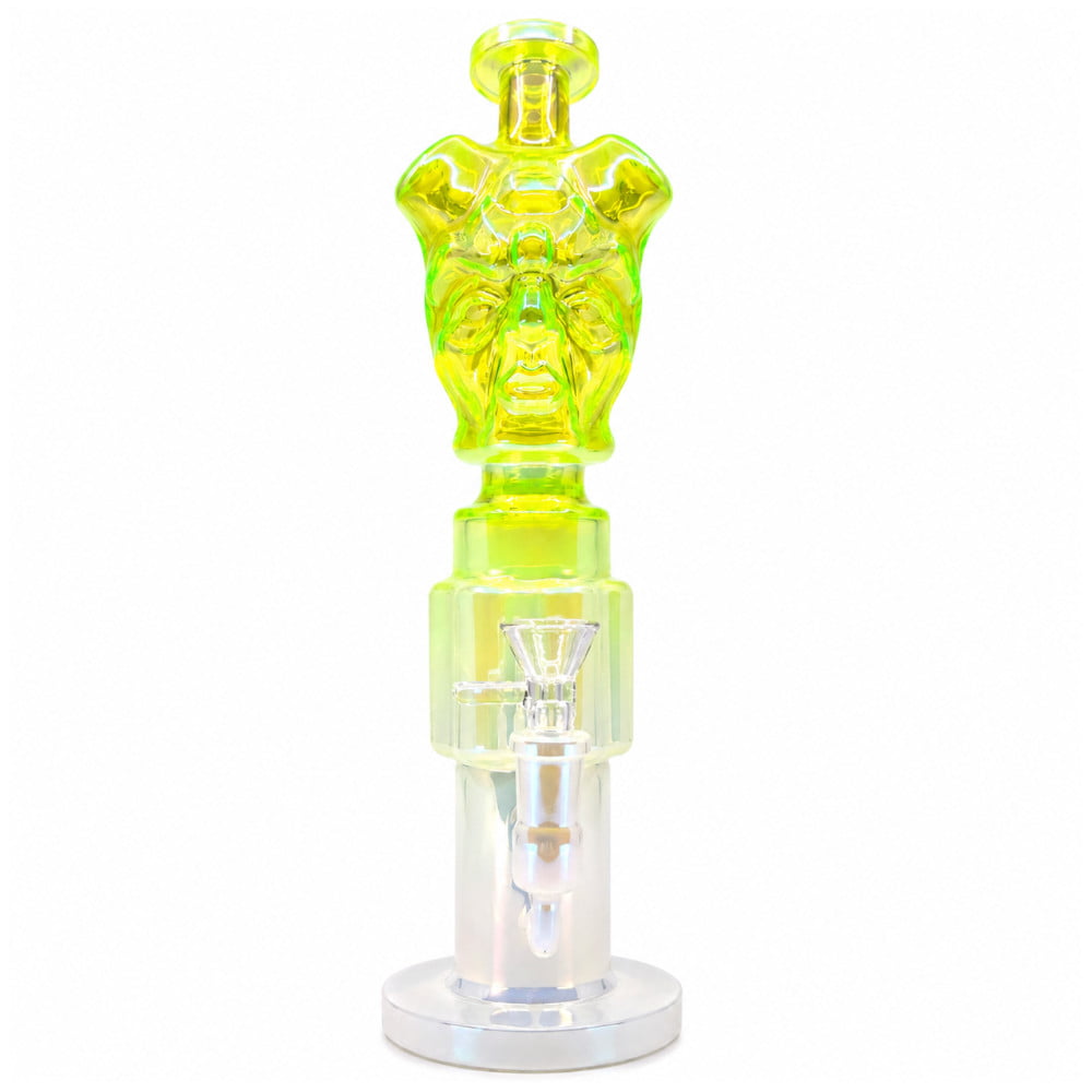 Fat Buddha Glass Bong Green Hellion Bong