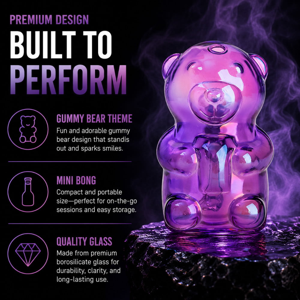 Fat Buddha Glass Bong Gummy Bear Bong