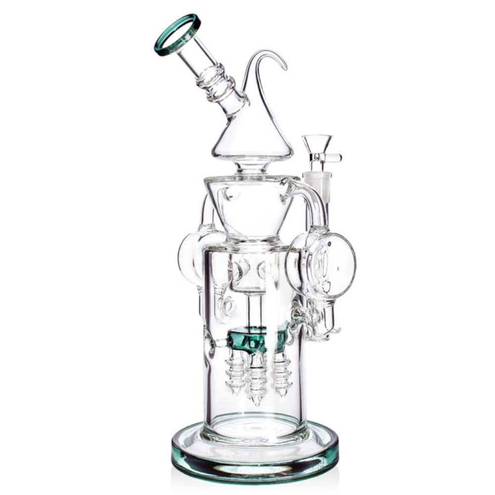 Fat Buddha Glass Bong Headphone Recycler Bong