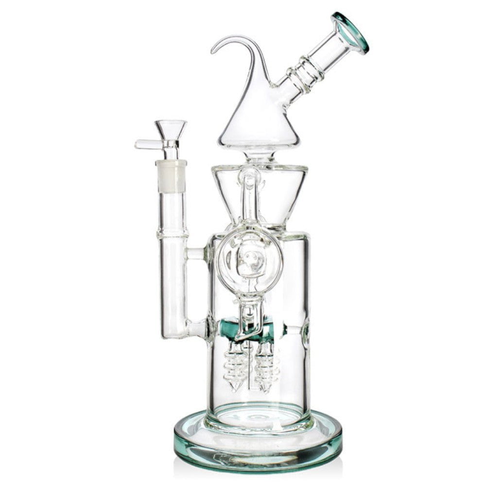 Fat Buddha Glass Bong Headphone Recycler Bong