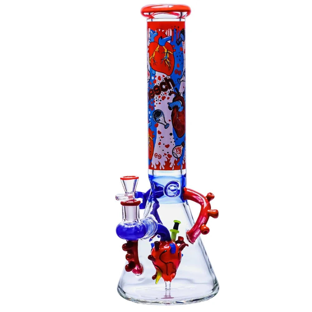 Cheech Glass Bong Heartfelt Beaker Bong